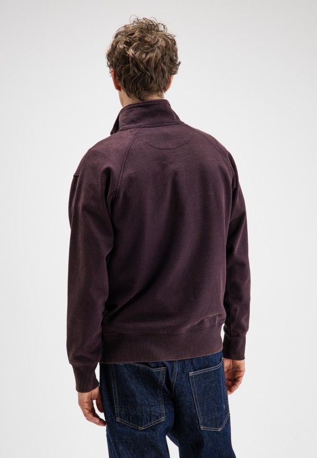 Afbeelding van Army Sweat Half Zip - M2623005 Pascha Purple 845 - Heren Sweater -  Butcher of Blue
